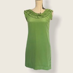 GUC Tibi | lime green silk dress